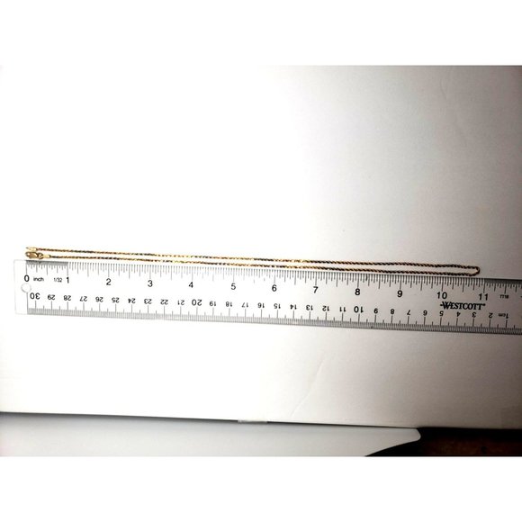 14k Tri-Color Gold 1.6 mm Rope Chain 22 Inches - Picture 8 of 12